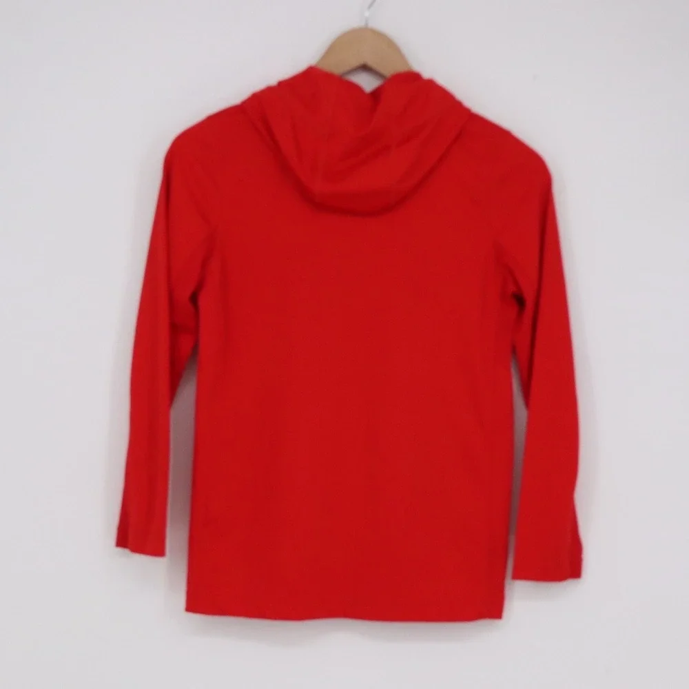 Nike Dri-FIT Boys Red Graphic Swoosh Long Sleeve Hoodie Size M